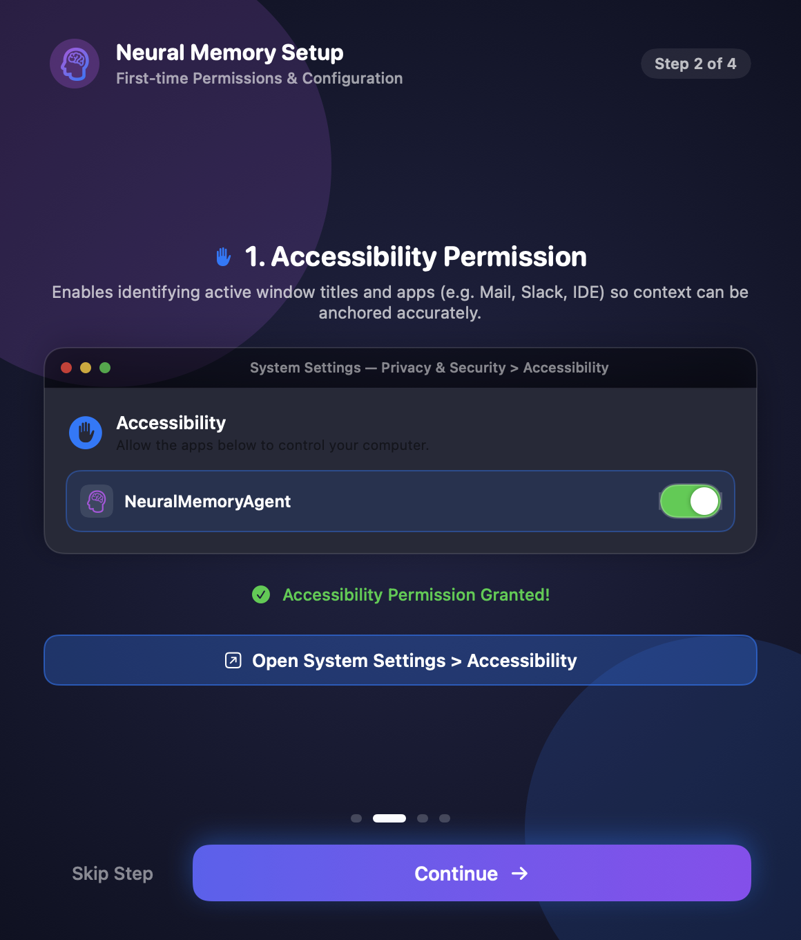 Permissions Setup Wizard